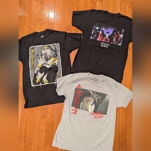 Lot Of 3 My Hero Academia Anime League Of Villains T-Shirts Tees Size M